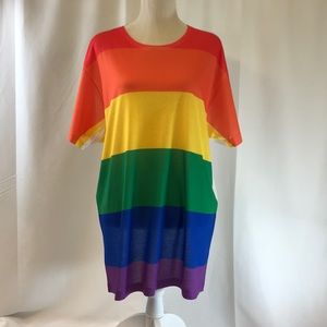 American Apparel Rainbow Printed T-Shirt XL